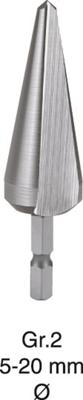 Rotec HSS Konische Plaatboren S.P. Nr.2 5,0-20,0 1/4" bit - 4230002