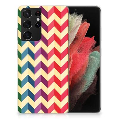 Samsung Galaxy S21 Ultra | TPU bumper | Zigzag Multi Color Samsung Galaxy S21 Ultra | TPU bumper | Zigzag Multi Color