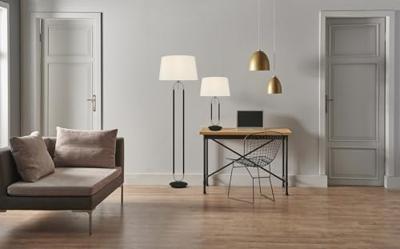Searchlight TafellampJazz zwart met metaalgrijs - EU41431SS
