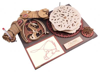 Robotime modelbouw tekenmachine The Slayer 40 cm hout 141 delig