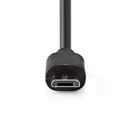 Nedis CCHAM240ABK Auto-oplader 2,4 A Vaste Kabel Micro-usb Zwart - thumbnail