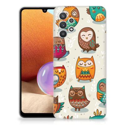 Samsung Galaxy A32 4G | A32 5G Enterprise Editie | TPU Hoesje | Vrolijke Uilen Samsung Galaxy A32 4G | A32 5G Enterprise Editie | TPU Hoesje | Vrolijke Uilen