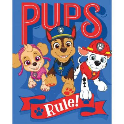 Paw Patrol fleece Pups Rules 130 x 170 cm
