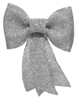 Strik plc hang l2,5b12h14 cm zilver kerstversiering Decoris - Decoris - thumbnail