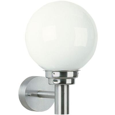 Albert Buitenlamp bol lampGlobe Opal 20cm - RVS - 690227