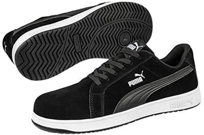 Puma werkschoenen Iconic Suede S1P laag zwart maat 42