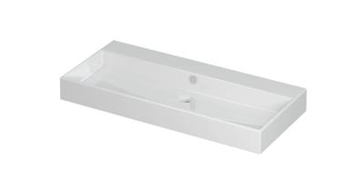 Wastafel Unlimited Porselein zonder kraangat 100 cm x 45 cm x 11 cm Glans wit 0202061