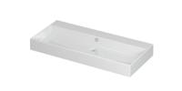 Wastafel Unlimited Porselein zonder kraangat 100 cm x 45 cm x 11 cm Glans wit 0202061 - thumbnail
