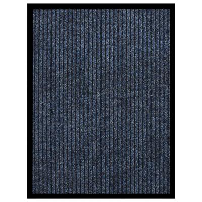 VidaXL Deurmat 60x80 cm gestreept blauw