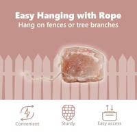 VidaXL Zoutlik stenen roze steenzout - thumbnail