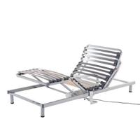 Beliani-COMFORT-Elektrische lattenbodem-Grijs-90 x 200 cm-Staal - thumbnail