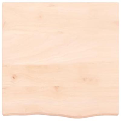 Wandschap 60x60x6 cm onbehandeld massief eikenhout
