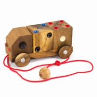 Houten Truck met twee Dobbelstenen - Tangram - thumbnail