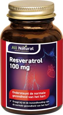 All Natural Resveratrol 100mg 60 Capsules