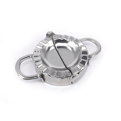 RVS knoedel Maker deeg Cutter Dumpling Mould keuken accessoires gebak tools specificatie: Small 7.7 cm met witte doos RVS knoedel Maker deeg Cutter Dumpling Mould keuken accessoires gebak tools specificatie: Small 7.7 cm met witte doos