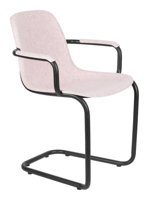 Zuiver Eetkamerstoel 'Thirsty' Met armleuning, Gerecycled PET, kleur Roze Zuiver Eetkamerstoel 'Thirsty' Met armleuning, Gerecycled PET, kleur Roze
