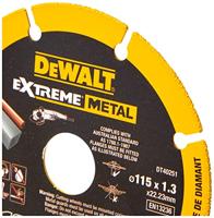 DeWALT DT40251 EXTREME™ Metal Diamant Doorslijpschijf 115mm - thumbnail