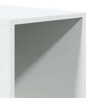 Kledingkast 30x50x200 cm bewerkt hout wit - thumbnail