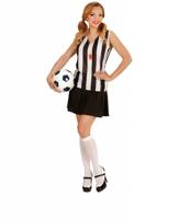 Scheidsrechter kostuum dames carnaval - thumbnail