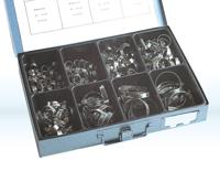 Dresselhaus slangklemmen assortiment sort.hose clamps. band+case stainless steel - thumbnail