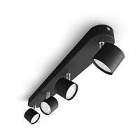 Philips Zwarte led plafondspotStar 4-lichts - 929003205401 - thumbnail