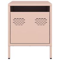 Nachtkastje 35x39x43,5 cm staal roze - thumbnail