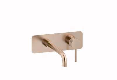 Plieger Roma ééngreeps inbouw wastafelkraan 21,9 cm, geborsteld rosé goud