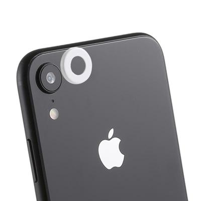 Achterzijde camera lens bescherming ring cover met uitwerp PIN voor iPhone XR (wit) Achterzijde camera lens bescherming ring cover met uitwerp PIN voor iPhone XR (wit)