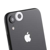 Achterzijde camera lens bescherming ring cover met uitwerp PIN voor iPhone XR (wit) - thumbnail