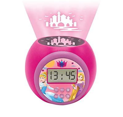 Disney Princess Projector Wekker Roze