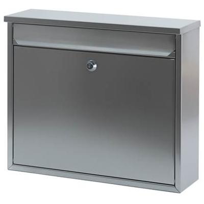 Wandbrievenbus mat RVS 36x10x31cm