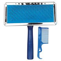 TRIXIE SLICKERBORSTEL HOUTEN GREEP / METALEN PINNEN ASSORTI 14X11 CM 3 ST - thumbnail