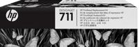 HP Printkop 711 Origineel Zwart, Cyaan, Magenta, Geel C1Q10A - thumbnail