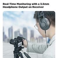 Boya Wireless Microphone 2.4 Ghz 1 transmitter 1 receiver - thumbnail