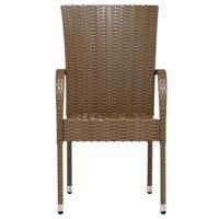 3-delige Tuinset poly rattan bruin - thumbnail