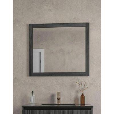 Saniclass Holz Base Spiegel - 80x70cm - zwartbruin SW773969 Saniclass Holz Base Spiegel - 80x70cm - zwartbruin SW773969