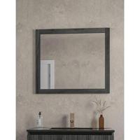 Saniclass Holz Base Spiegel - 80x70cm - zwartbruin SW773969 - thumbnail