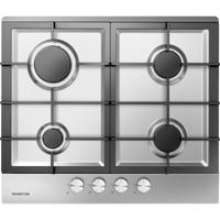 Inventum IKG6023GRVS kookplaat Zwart, Roestvrijstaal Ingebouwd Gaskookplaat 4 zone(s) - thumbnail