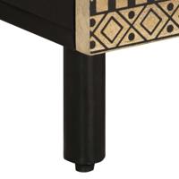 Dressoir 40x33,5x75 cm massief ruw mangohout - thumbnail