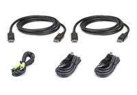 Aten 2L-7D03UDPX5 toetsenbord-video-muis (kvm) kabel 3 m Zwart - thumbnail