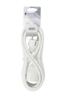 König EC103F1WH Stroom Verlengkabel 3 M H05vv-f 3g1.5 Ip20 Wit - thumbnail