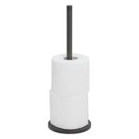 Tiger Reserverolhouder Tune Vrijstaand Zwart Metaal Geborsteld/Zwart - thumbnail