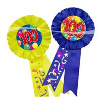 Folat rozet 100 jaar 8 cm | 48 stuks - thumbnail