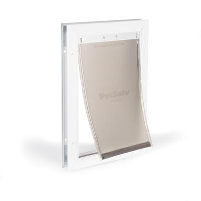 Petsafe hondenluik tot 18 kg aluminium wit - thumbnail