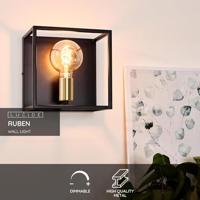 Lucide RUBEN - Wandlamp - 1xE27 - Zwart - thumbnail