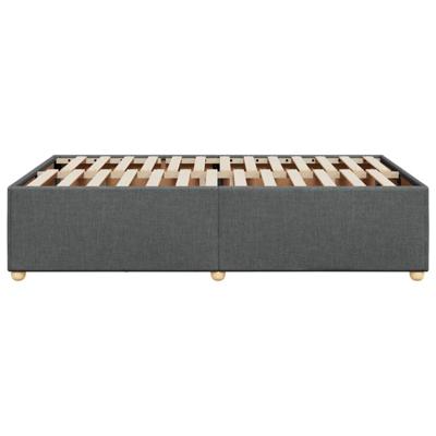 Bedframe zonder matras 120x190 cm stof donkergrijs