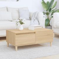 Salontafel 90x50x36,5 cm bewerkt hout sonoma eikenkleurig - thumbnail