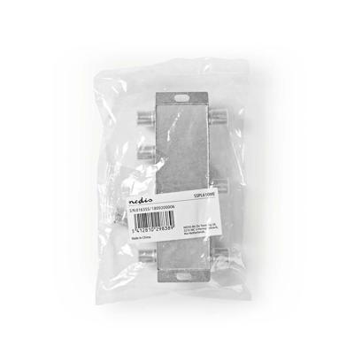 Satelliet F-splitter | Max 17.5 dB demping | 5 - 2400 MHz | 6 uitgangen