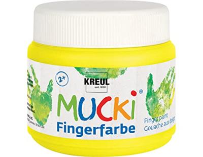 Creativ Company Mucki vingerverf geel, 150ml