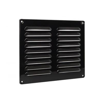 Aluminium Schoepenrooster Opbouw 155 X 155mm - Zwart (1-1616z)